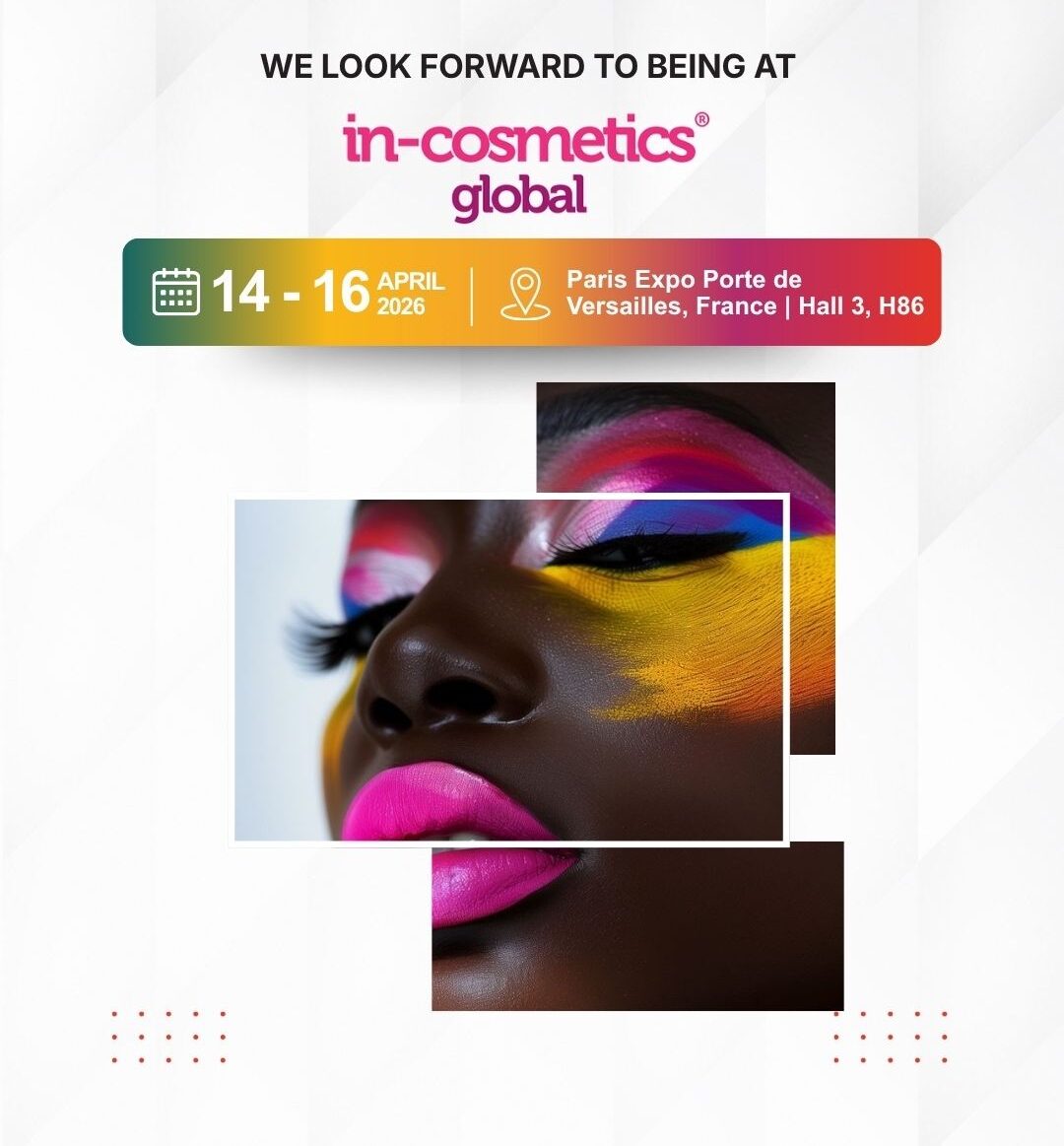 Sudarshan at in-cosmetics Global 2026, Paris